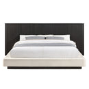 Clayten Beige/Espresso Eastern King Bed - Ornate Home