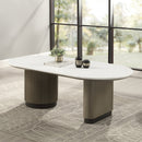 Clayten Engineering Top/Light Oak Coffee Table - Ornate Home