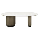 Clayten Engineering Top/Light Oak Coffee Table - Ornate Home