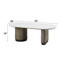 Clayten Engineering Top/Light Oak Coffee Table - Ornate Home