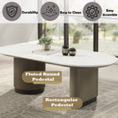 Clayten Engineering Top/Light Oak Coffee Table - Ornate Home