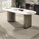 Clayten Engineering Top/Light Oak Dining Table - Ornate Home