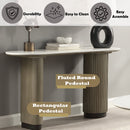 Clayten Engineering Top/Light Oak Sofa Table w/Engineering Top - Ornate Home