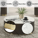 Clayten White/Espreeso Coffee Table - Ornate Home