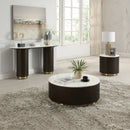 Clayten White/Espreeso Coffee Table - Ornate Home