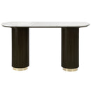 Clayten White/Espreeso Sofa Table - Ornate Home
