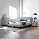 Cleo Gray Eastern King Bed - Ornate Home