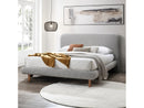 Cleo Gray Eastern King Bed - Ornate Home