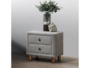 Cleo Gray Nightstand - Ornate Home