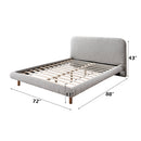 Cleo Gray Queen Bed - Ornate Home