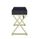 Coleen Black/Brass Writing Desk - Ornate Home