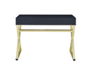 Coleen Black/Brass Writing Desk - Ornate Home
