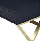 Coleen Black/Brass Writing Desk - Ornate Home