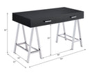 Coleen Black Writing Desk W/USB - Ornate Home