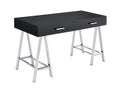 Coleen Black Writing Desk W/USB - Ornate Home
