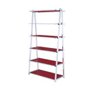 Coleen Red/Chrome Bookshelf - Ornate Home