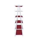 Coleen Red/Chrome Bookshelf - Ornate Home