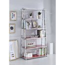 Coleen Red/Chrome Bookshelf - Ornate Home