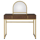 Coleen Walnut Vanity Desk - Ornate Home