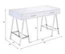 Coleen White Writing Desk W/USB - Ornate Home
