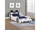 Colen White Car Bed (Twin) - Ornate Home