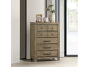 Colton Antique White Oak Chest - Ornate Home