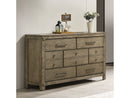 Colton Antique White Oak Dresser - Ornate Home