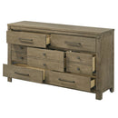 Colton Antique White Oak Dresser - Ornate Home