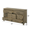 Colton Antique White Oak Dresser - Ornate Home