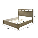 Colton Antique White Oak Eastern King Bed - Ornate Home