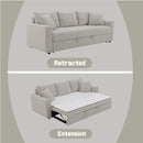 Connie Beige Boucle Sofa w/Sleeper - Ornate Home