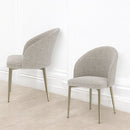 Cora Champange Side Chair (Set of 2) - Ornate Home