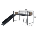 Cordelia Twin Loft Bed W/Slide - Ornate Home