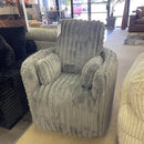 Cordoba Pewter Swivel Manual Recliner - Ornate Home