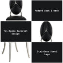Cyrene Black Side Chair (Set of 2) - Ornate Home