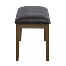 Damica Brown/Walnut Bench - Ornate Home