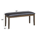 Damica Brown/Walnut Bench - Ornate Home