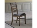 Damica Brown/Walnut Side Chair (Set of 2) - Ornate Home