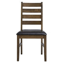 Damica Brown/Walnut Side Chair (Set of 2) - Ornate Home