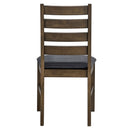 Damica Brown/Walnut Side Chair (Set of 2) - Ornate Home