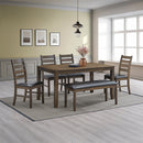 Damica Brown/Walnut Side Chair (Set of 2) - Ornate Home