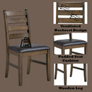 Damica Brown/Walnut Side Chair (Set of 2) - Ornate Home