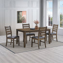 Damica Walnut Dining Table - Ornate Home