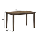 Damica Walnut Dining Table - Ornate Home
