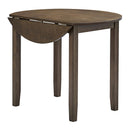 Damica Walnut Round Dining Table - Ornate Home