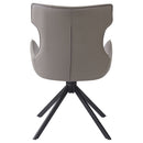 Damita Camel/Black Swivel Side Chair (Set of 2) - Ornate Home