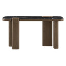Dana Faux Marble Top/Black/Dark Walnut Console Table - Ornate Home