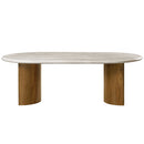 Darcy Natural/Dark Walnut Dining Table - Ornate Home