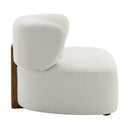 Darius Beige Boucle Accent Chair w/Pillow - Ornate Home