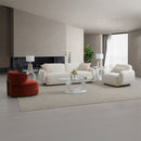 Darius Beige Boucle Sofa w/2 Pillows - Ornate Home